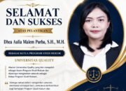 Dari Mahasiswa, Menjadi Dosen, Kini Dhea Aulia Malem Purba Dipercaya Jadi Kaprodi Hukum