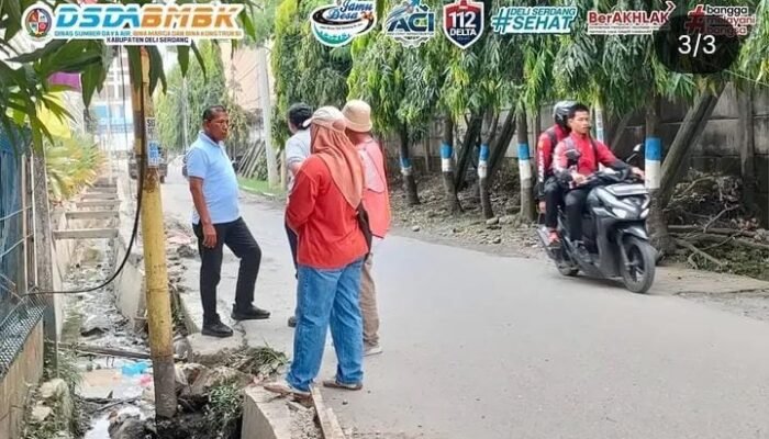 Komitmen Infrastruktur Nyata, Pemkab Deli Serdang Lanjutkan Proyek Drainase Jalan Kolam untuk Masyarakat