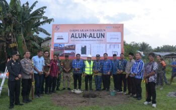 Warga Sambut Antusias Pembangunan Alun-Alun Hamparan Perak