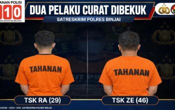 Dua Pelaku Curat Dibekuk Satreskrim Polres Binjai
