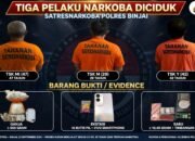 Tiga Terduga Pelaku  Narkoba Diciduk polisi.