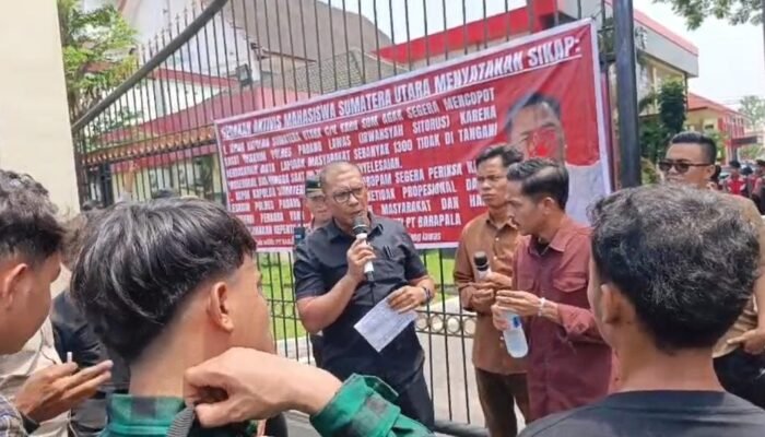 1.300 Laporan Disebut Mandek, Ratusan Mahasiswa Padang Lawas Desak Kapolda Sumut Copot Kasat Reskrim