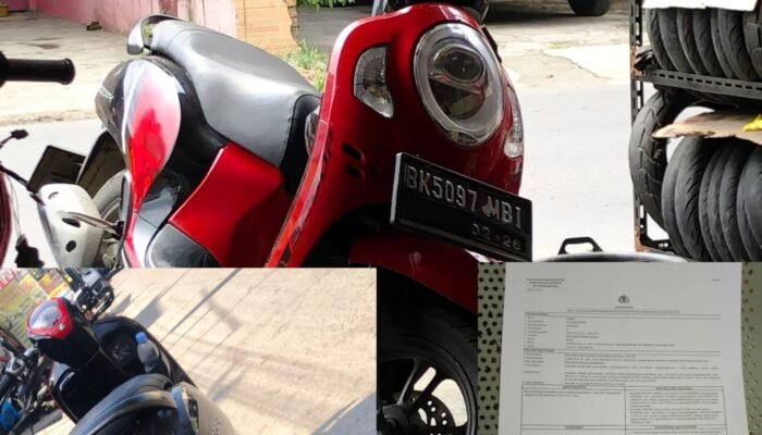 Baru 30 Menit Belanja Sayur, Honda Scoopy Milik Warga Tanjung Morawa Raib di Batang Kuis, Kerugian Rp16 Juta!