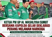 Ketua PW GP Al Washliyah Sumut Bersama Kapolda Gelar Deklarasi Perang Melawan Narkoba
