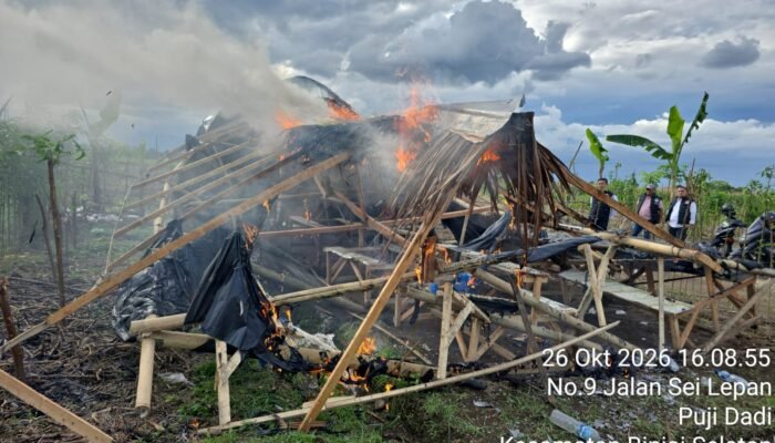 Kapolres Binjai AKBP R. Bimo Moernanda Tegaskan Komitmen Berantas Narkoba, Barak di Tunggurono Dimusnahkan