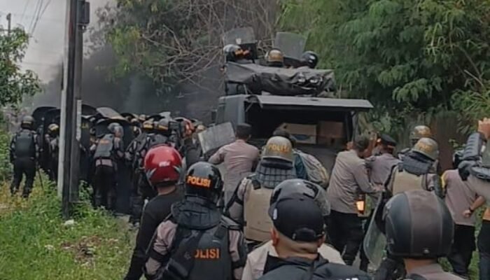 Situasi Ricuh! Eksekusi Lahan Al Washliyah di Desa Helvetia Tertunda 